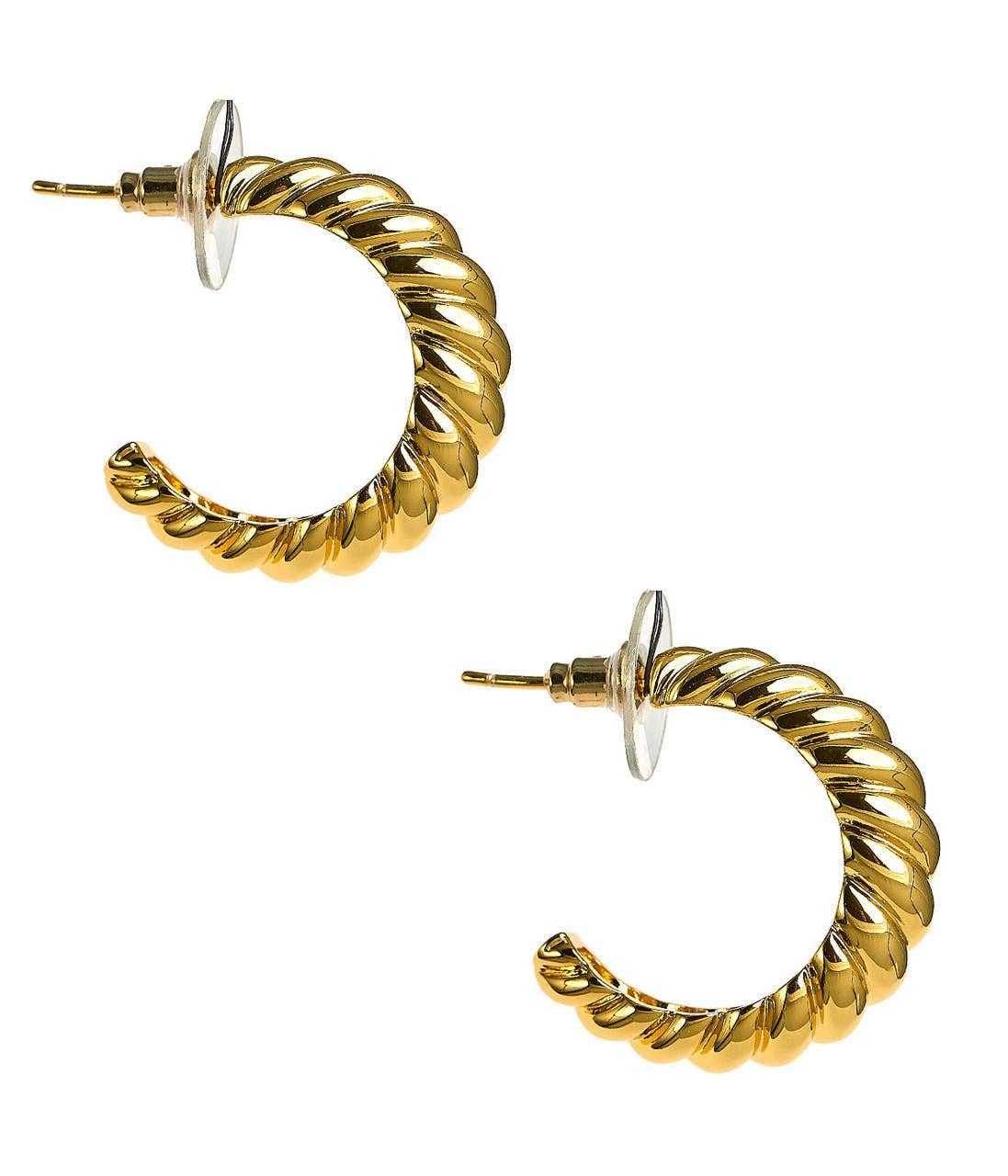 Francesca Hoop Earring - Belle of the Ball - 18k Plated Gold