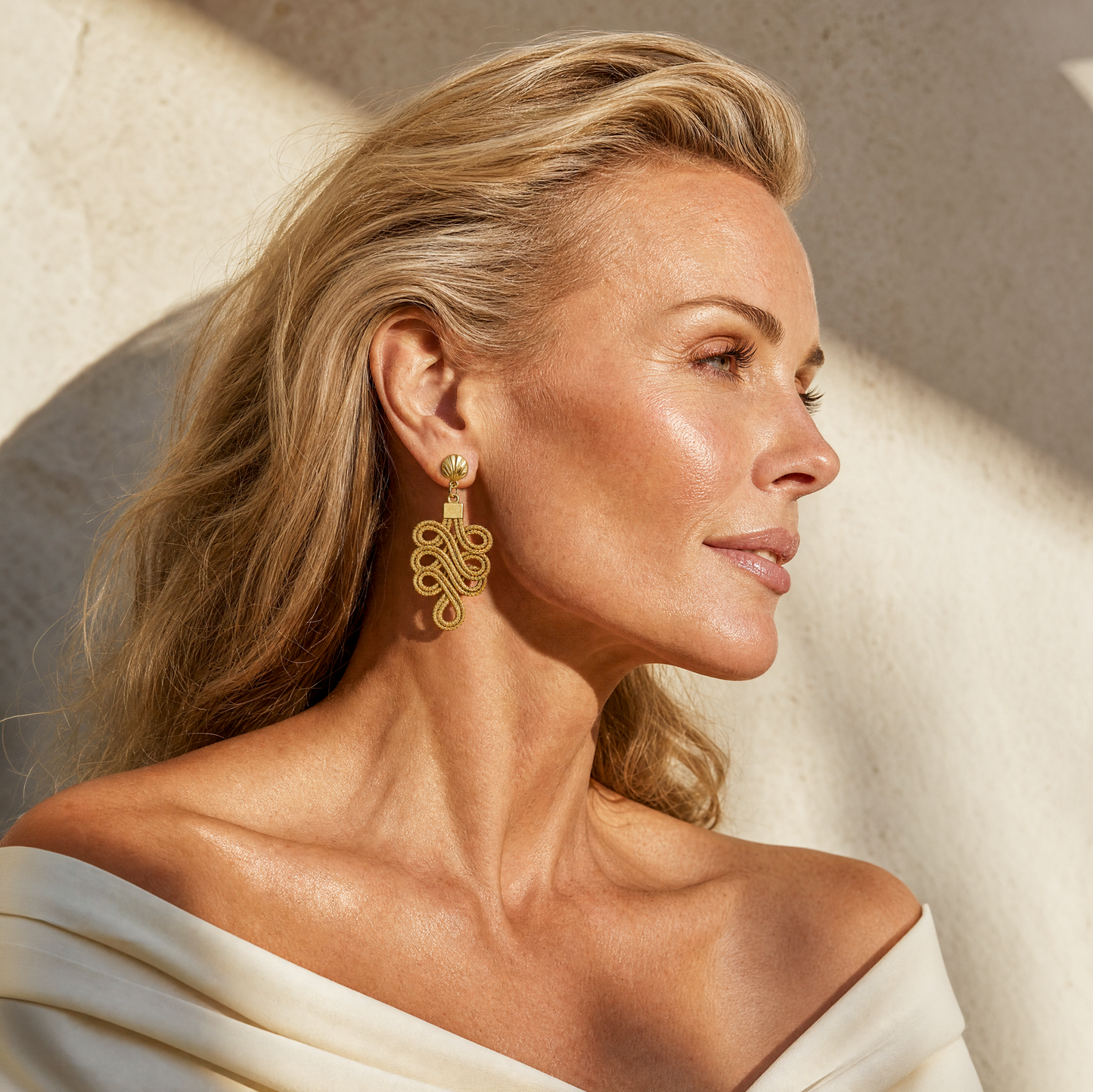 Selva Earrings: Golden Grass