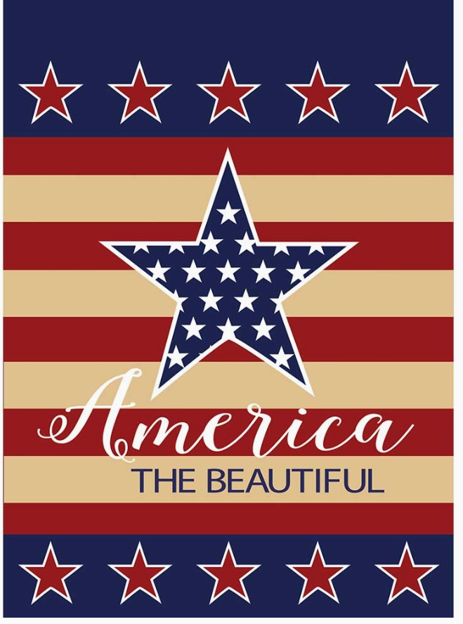 America the Beautiful Garden Flag