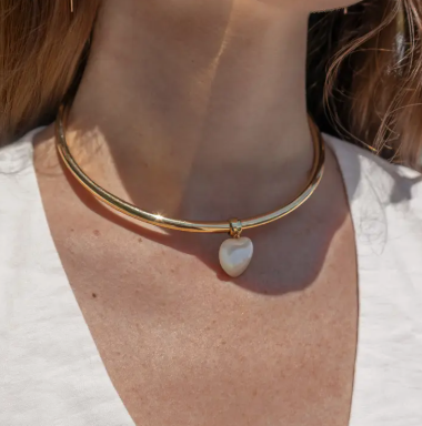 Gemma Mother of Pearl Bail Charm