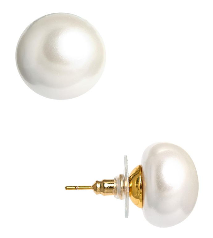 Barrett Studs - 16mm Pearl Earrings