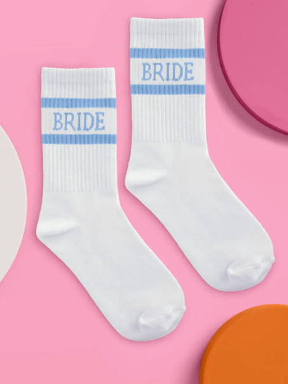 Something Blue Bride Socks