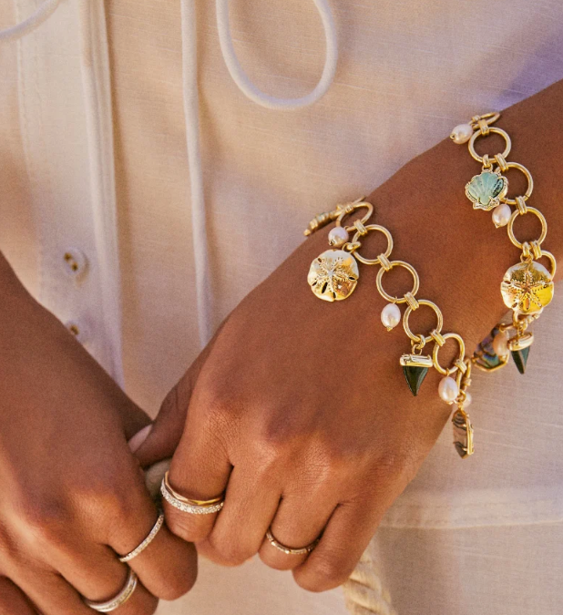 Brynne Shell Charm Bracelet
