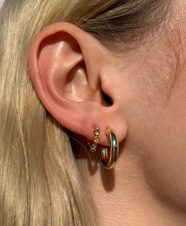 Colette Huggie Ear Gold Metal