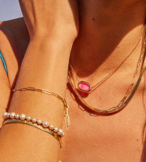 Courtney Paperclip Bracelet Gold
