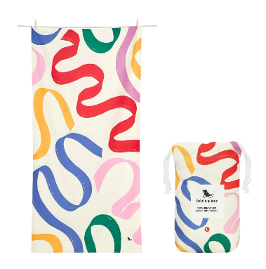 Kids Beach Towel - Doodle Mood Large