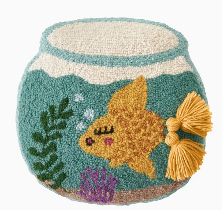 Goldie with Tassels Hook Pillow