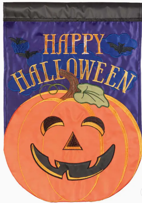 Happy Halloween Jackolantern Garden Flag