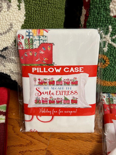 Pillowcase All Aboard the Santa Express Train