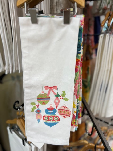 Darling Christmas Ornaments Kitchen Towel