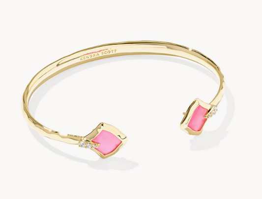 Joelle Cuff Bracelet Gold Azalea Illusion