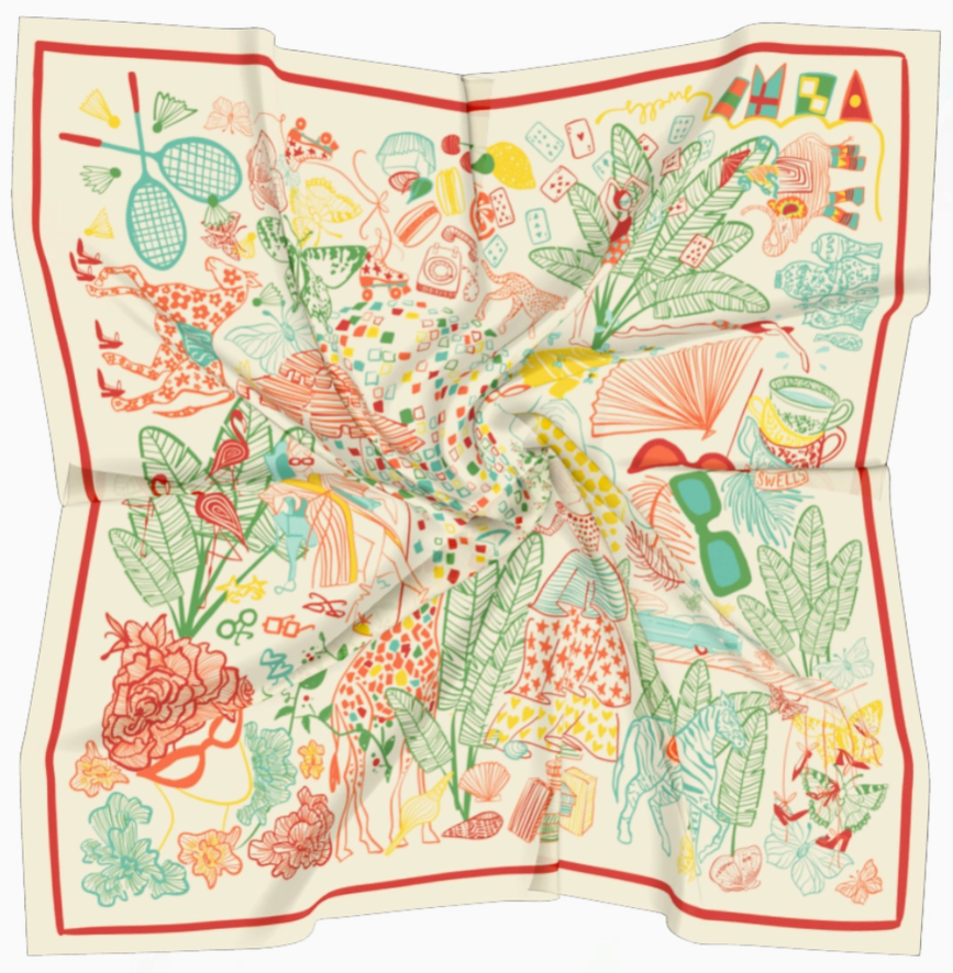 The Lou Pinet Scarf 36"x36"