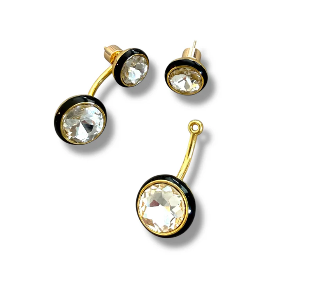 Maison Wrap Earring - Black