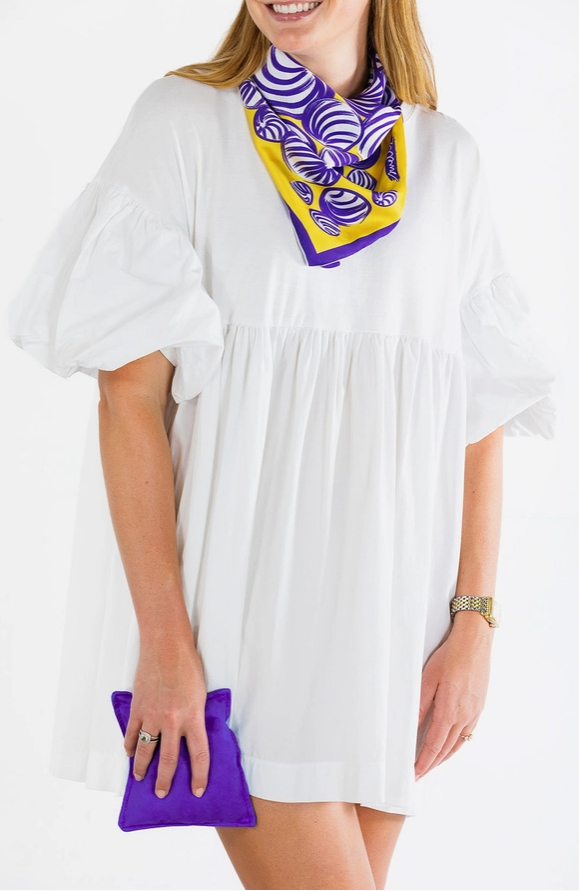 Purple Gold Gameday Scarf 26