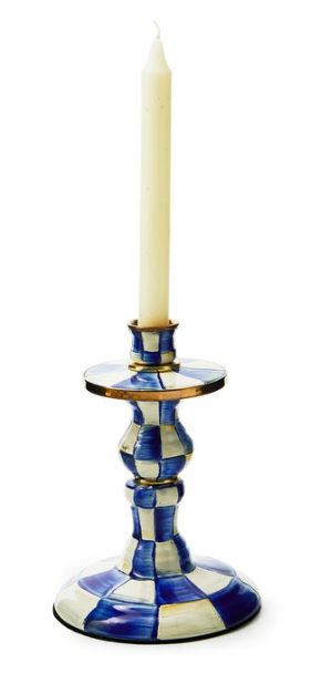 Royal Check Small Candlestick