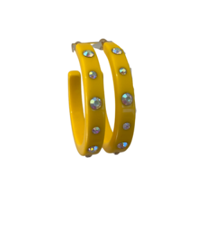 Shimmer Hoop Large - Lemon