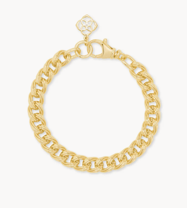 S/M Vincent Chain Bracelet Gold Metal
