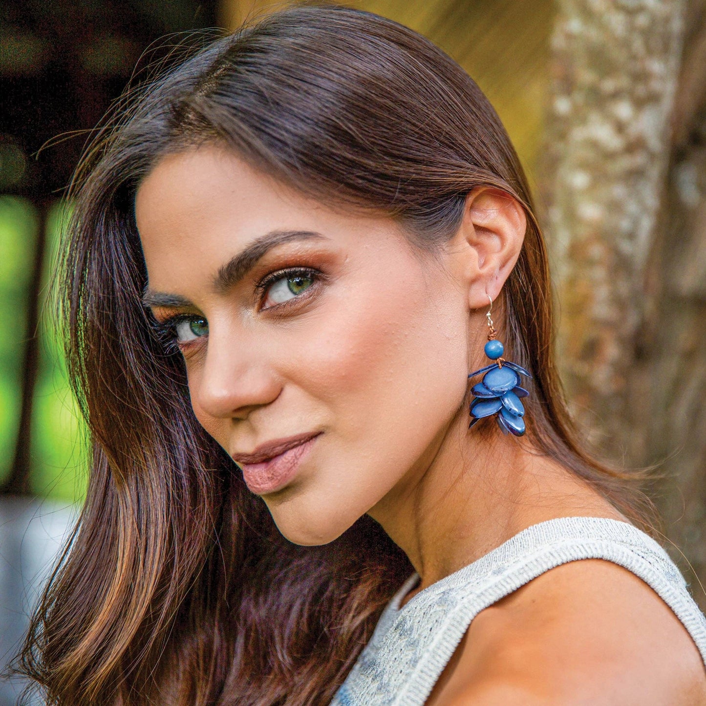 Marie Earrings: Biscayne Bay