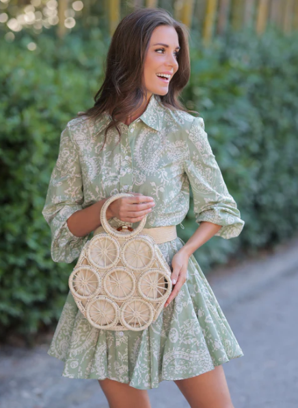 Amidala Top Handle Bag, Natural