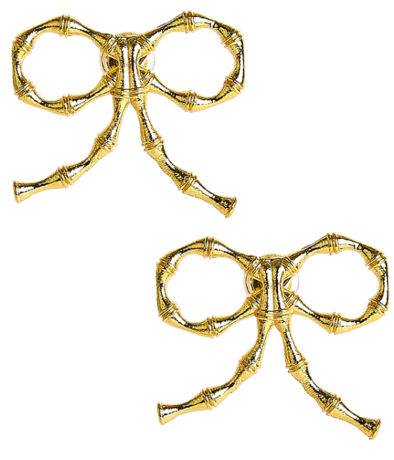 Bamboo Bow Earrings