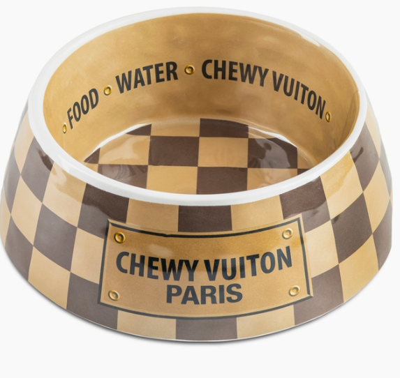Checker Chewy Vuiton Bowl