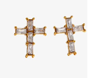 Faith Earrings Clear