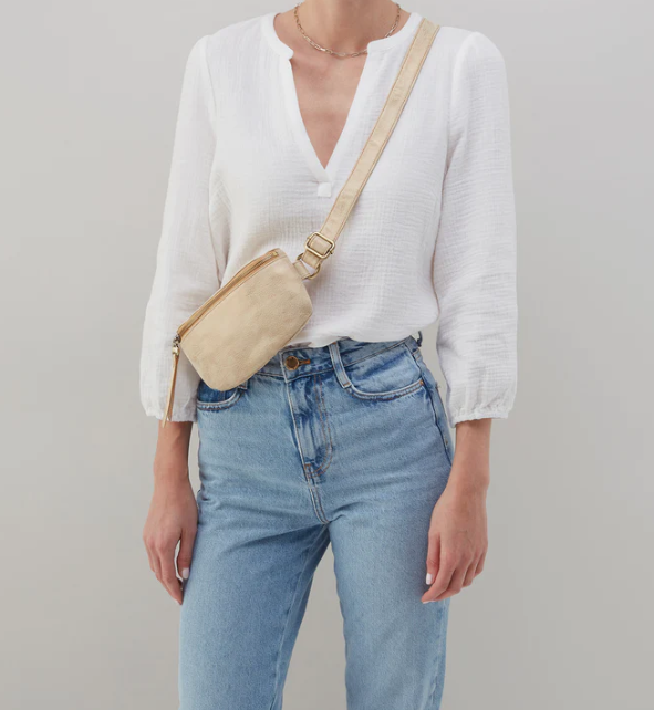 Fern Belt Bag - Gold Leaf