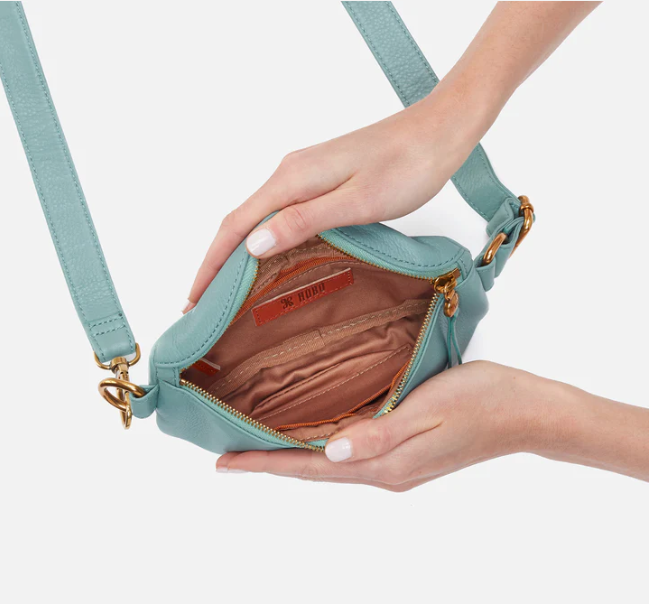 Fern Belt Bag Pebbled Leather - Pale Green