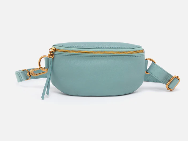Fern Belt Bag Pebbled Leather - Pale Green