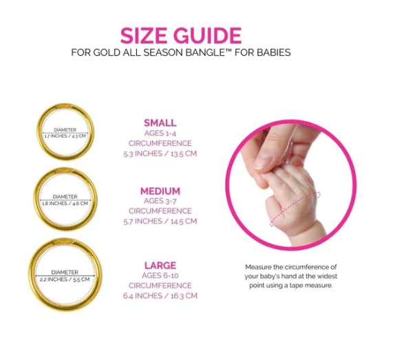 Gold Baby All Weather Bangle Small
