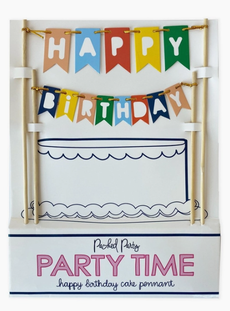 Happy Birthday Cake Pennant