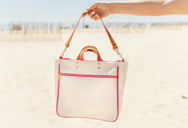 6923 Codie Pink Canvas Tote