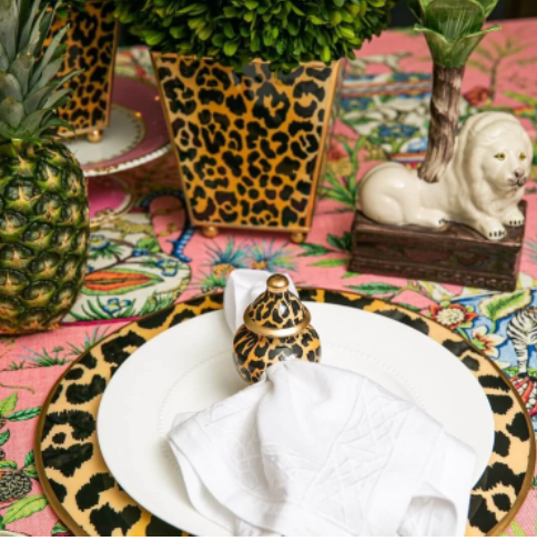 6898 Leopard Spots Enameled Napkin Ring