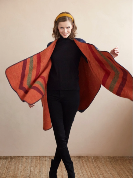 Mira Reversible Cape, Blue