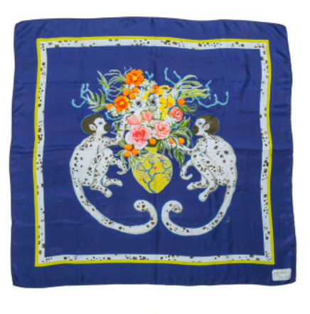 6919 Monkeying Around Silk Scarf