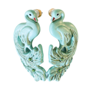 7268 Perched Peacock - Washed Teal