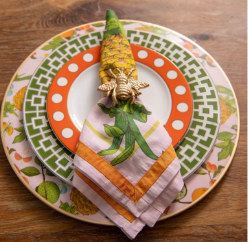 Pineapple Blooms Napkin