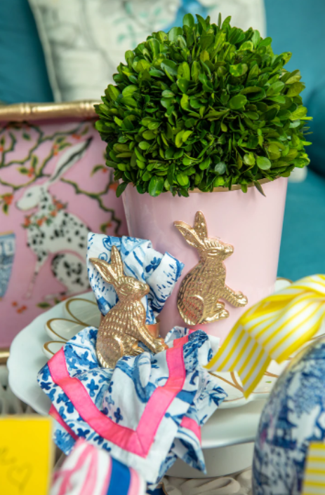 Rabbit Napkin Ring - Gold