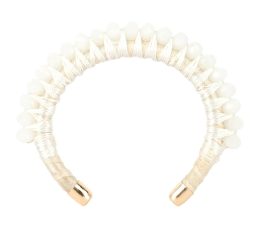 Sankalpa Cuff Ivory Solid/Ivory Thread