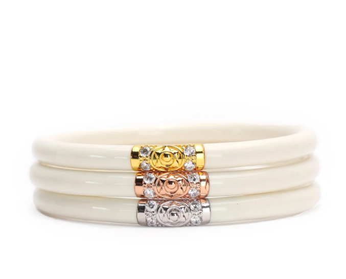 Ivory Three Kings All Weather Bangles Medium