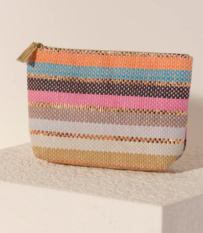 Valeria Zip Pouch, Pink