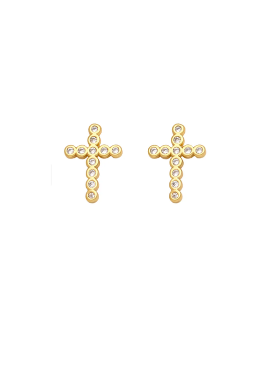 Bina Cross Earrings