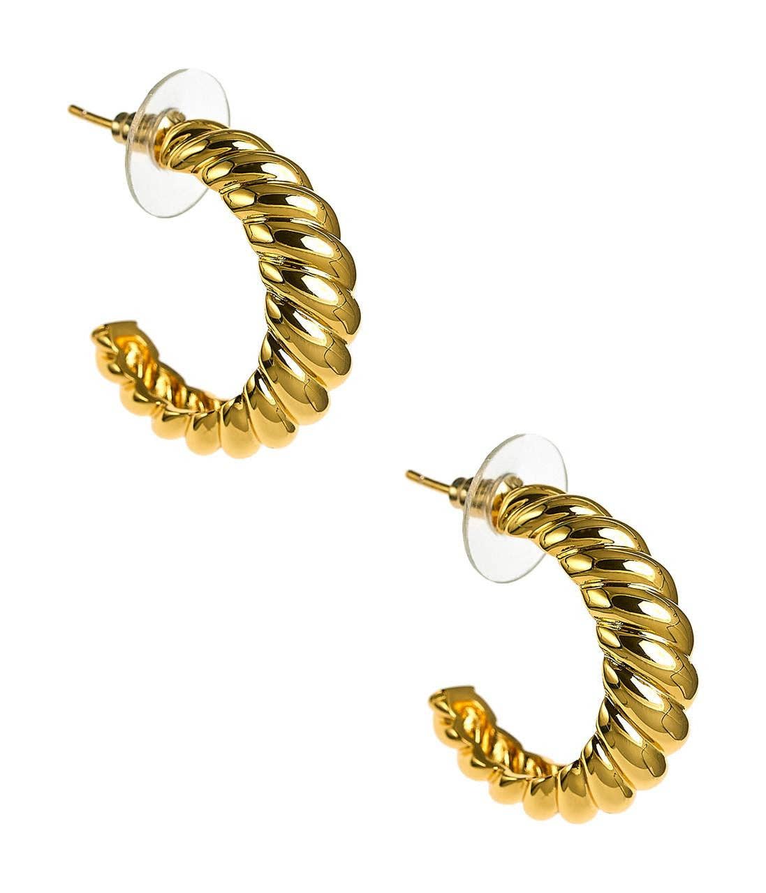 Francesca Hoop Earring - Belle of the Ball - 18k Plated Gold
