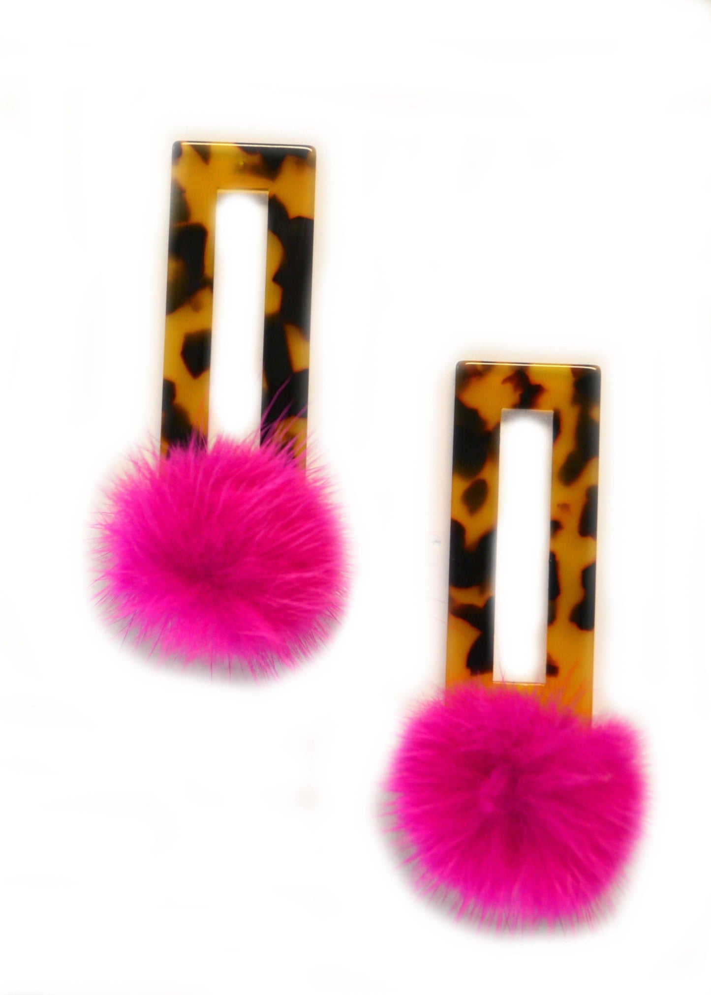 Lenni⎜Classic Tortoise Resin: Pink