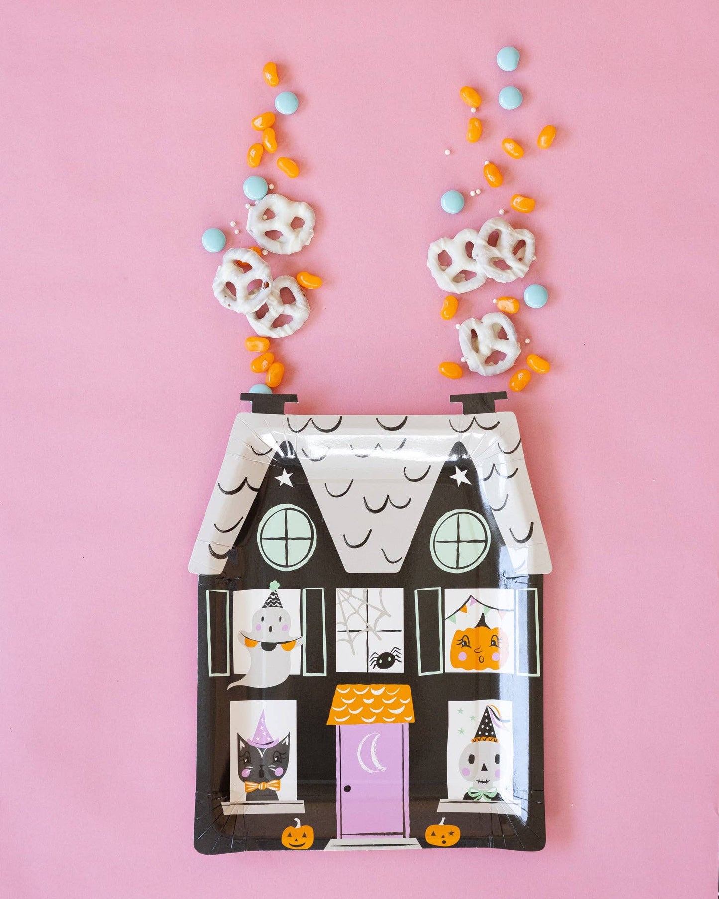 Spooky House Shaped Plate