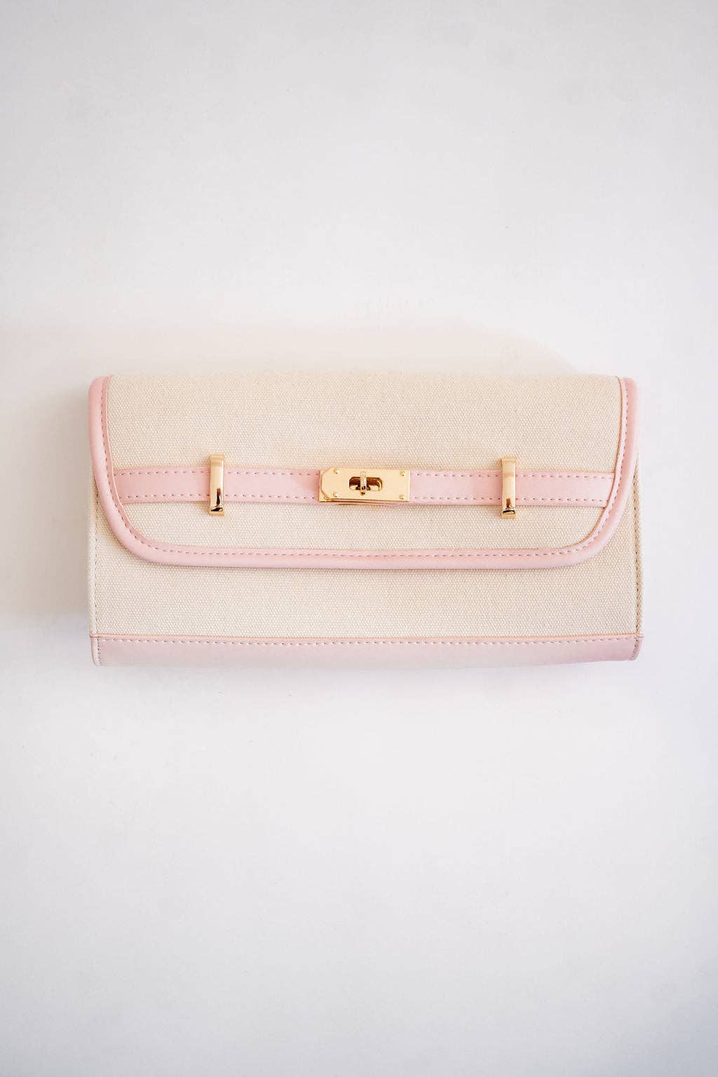 Andie -  Canvas Clutch Pink