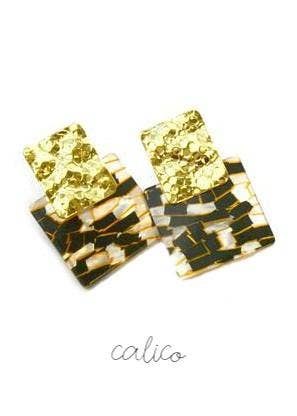 Leonard: Calico Earrings