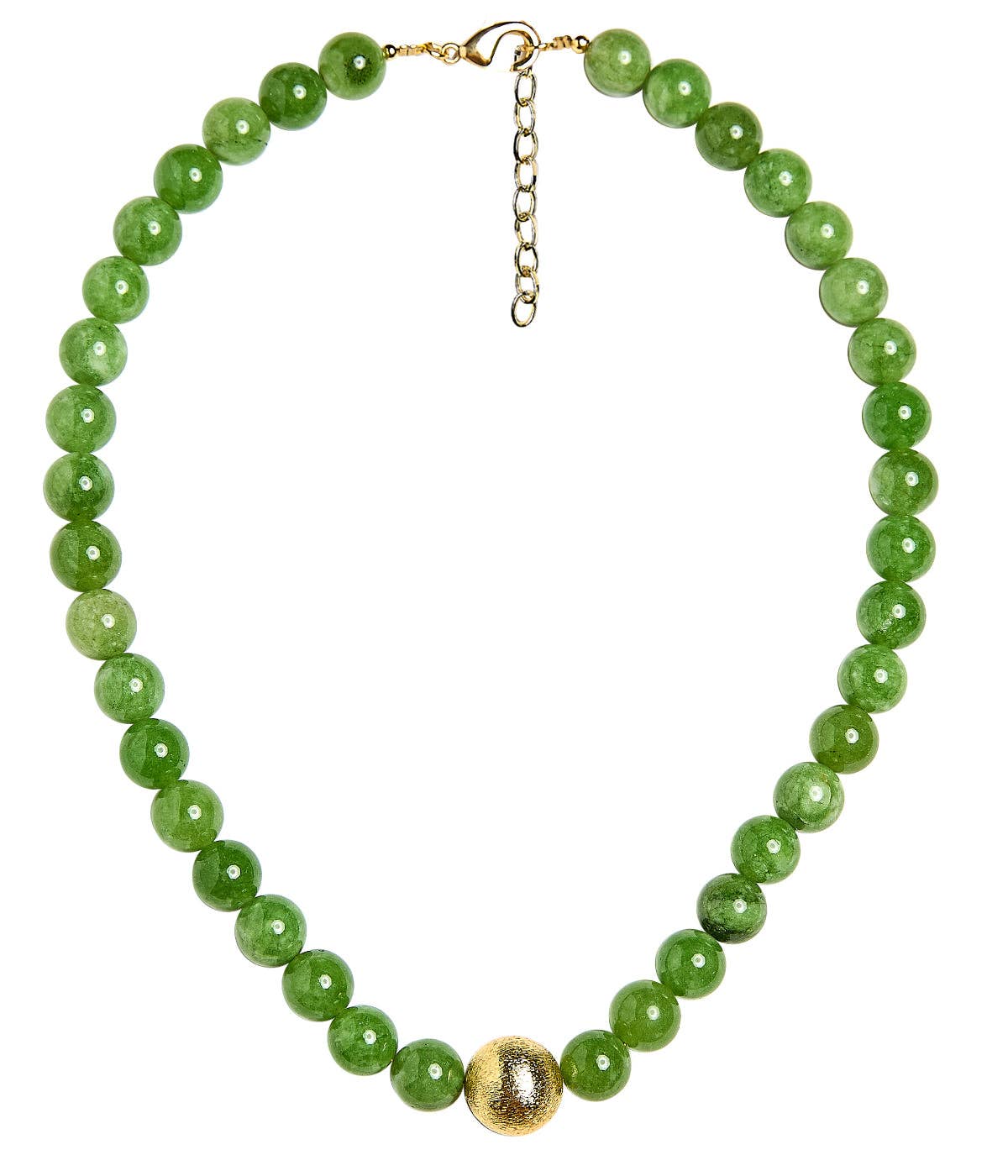 Winnie - Quartz Beaded Necklace - Jade