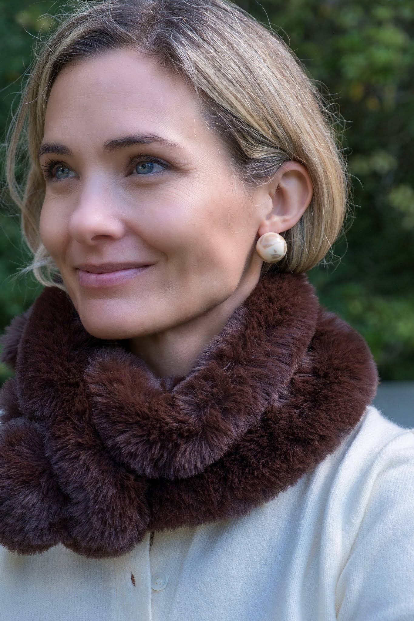 Faux Fur Snood Scarf