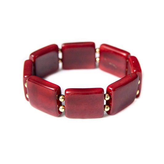 Gianna Bracelet: Burgundy